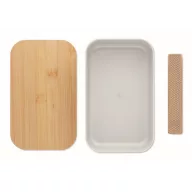   Caserola pranz, 1000 ml, 2410E21906, Everestus, 19 x 12 x 6.5 cm, Plastic, Alb