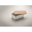 Caserola pranz, 1000 ml, 2410E21906, Everestus, 19 x 12 x 6.5 cm, Plastic, Alb