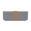 Caserola pranz, 1000 ml, 2410E21909, Everestus, 19 x 12 x 6.5 cm, Plastic, Albastru petrol