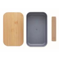   Caserola pranz, 1000 ml, 2410E21909, Everestus, 19 x 12 x 6.5 cm, Plastic, Albastru petrol
