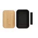 Set caserola si sticla termos, 900 ml, 2410E21924, Everestus, 22 x 23 x 7 cm, Otel, Negru