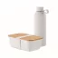 Set caserola si sticla termos, 900 ml, 2410E21923, Everestus, 22 x 23 x 7 cm, Otel, Alb