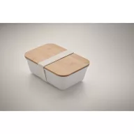   Set caserola si sticla termos, 900 ml, 2410E21923, Everestus, 22 x 23 x 7 cm, Otel, Alb