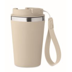  Cana de voiaj, 350 ml, 2502E15511, Everestus, ⌀8.5 x 14 cm, Polipropilena, Bej