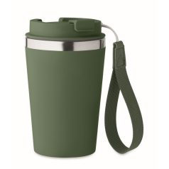   Cana de voiaj 350 ml, 2410E23802, Everestus, ø8.5 x 14 cm, Polipropilena, Verde inchis