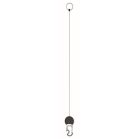 Breloc cu suport ecuson, 2410E23400, Everestus, 10 x 3.5 x 0.8 cm, ABS, Negru