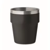 Pahar 250 ml, 2410E25286, Everestus, ø8 x 9 cm, Otel, Negru