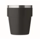 Pahar 250 ml, 2410E25286, Everestus, ø8 x 9 cm, Otel, Negru
