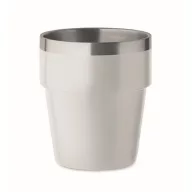 Pahar 250 ml, 2410E25283, Everestus, ø8 x 9 cm, Otel, Alb