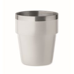   Cana termos 250 ml, 2410E25283, Everestus, ø8 x 9 cm, Otel, Alb