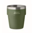 Pahar 250 ml, 2410E25287, Everestus, ø8 x 9 cm, Otel, Verde inchis
