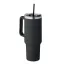 Cana de voiaj 1200 ml, 2410E23769, Everestus, 14 x 27 cm, Otel, Negru