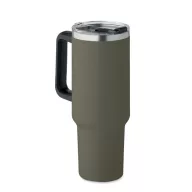  Sticla termos cu perete dublu, Everestus, 2610E19355, 1200 ml, 14x25 cm, Otel inoxidabil, Verde inchis