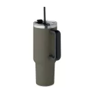 Sticla termos cu perete dublu, Everestus, 2610E19355, 1200 ml, 14x25 cm, Otel inoxidabil, Verde inchis