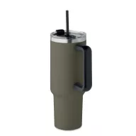   Sticla termos cu perete dublu, Everestus, 2610E19355, 1200 ml, 14x25 cm, Otel inoxidabil, Verde inchis