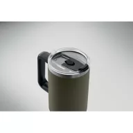   Sticla termos cu perete dublu, Everestus, 2610E19355, 1200 ml, 14x25 cm, Otel inoxidabil, Verde inchis