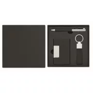   Set instrumente de scris, 2410E24669, Everestus, 16 x 16 x 2.7 cm, rPET, Negru