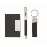   Set instrumente de scris, 2410E24669, Everestus, 16 x 16 x 2.7 cm, rPET, Negru