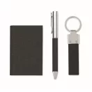 Set instrumente de scris, 2410E24669, Everestus, 16 x 16 x 2.7 cm, rPET, Negru
