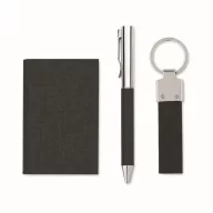   Set instrumente de scris, 2410E24669, Everestus, 16 x 16 x 2.7 cm, rPET, Negru
