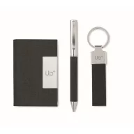   Set instrumente de scris, 2410E24669, Everestus, 16 x 16 x 2.7 cm, rPET, Negru