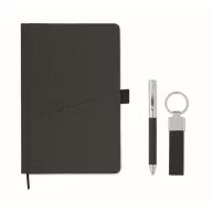   Set instrumente de scris, 2410E24670, Everestus, 22.6 x 21.6 x 2.5 cm, rPET, Negru