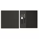Set instrumente de scris, 2410E24670, Everestus, 22.6 x 21.6 x 2.5 cm, rPET, Negru