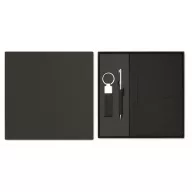   Set instrumente de scris, 2410E24670, Everestus, 22.6 x 21.6 x 2.5 cm, rPET, Negru