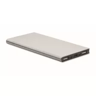   Powerbank 8000 mAh, USB-C, 2410E23131, Everestus, 7.5 x 15.2 x 0.9 cm, Aluminiu, Argintiu mat