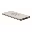 Powerbank 8000 mAh, USB-C, 2410E23131, Everestus, 7.5 x 15.2 x 0.9 cm, Aluminiu, Argintiu mat