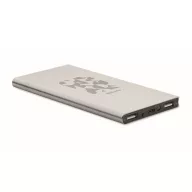   Powerbank 8000 mAh, USB-C, 2410E23131, Everestus, 7.5 x 15.2 x 0.9 cm, Aluminiu, Argintiu mat