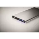 Powerbank 8000 mAh, USB-C, 2410E23131, Everestus, 7.5 x 15.2 x 0.9 cm, Aluminiu, Argintiu mat