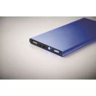  Powerbank 8000 mAh, USB-C, 2410E23130, Everestus, 7.5 x 15.2 x 0.9 cm, Aluminiu, Albastru regal