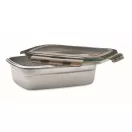 Caserola pranz, 850 ml, 2410E21911, Everestus, 19 x 14 x 6 cm, Otel, Gri Transparent