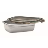   Caserola pranz, 850 ml, 2410E21911, Everestus, 19 x 14 x 6 cm, Otel, Gri Transparent