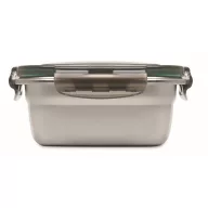   Caserola pranz, 850 ml, 2410E21911, Everestus, 19 x 14 x 6 cm, Otel, Gri Transparent