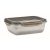 Caserola pranz, 1500 ml, 2410E21910, Everestus, 22.5 x 17 x 7.6 cm, Otel, Gri Transparent