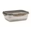 Caserola pranz, 1500 ml, 2410E21910, Everestus, 22.5 x 17 x 7.6 cm, Otel, Gri Transparent
