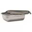 Caserola pranz, 1500 ml, 2410E21910, Everestus, 22.5 x 17 x 7.6 cm, Otel, Gri Transparent