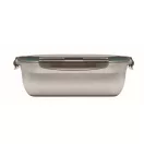Caserola pranz, 1500 ml, 2410E21910, Everestus, 22.5 x 17 x 7.6 cm, Otel, Gri Transparent