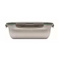   Caserola pranz, 1500 ml, 2410E21910, Everestus, 22.5 x 17 x 7.6 cm, Otel, Gri Transparent