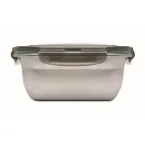 Caserola pranz, 1500 ml, 2410E21910, Everestus, 22.5 x 17 x 7.6 cm, Otel, Gri Transparent