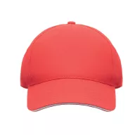   Sapca baseball, Everestus, 2610E16595, Unisex, Bumbac, Alb, Rosu
