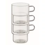   Cana 300 ml, 2502E16507, Everestus, 10.5 x 8 cm, Sticla, Transparent