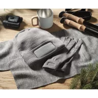   Caciula unisex, 2410E22047, Everestus, ø21 x 23 cm, rPET, Gri piatra