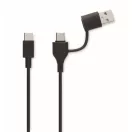 Powerbank 2600 mAh, USB-C, 2410E23124, Everestus, 9.5 x 2.1 x 2.1 cm, Aluminiu, Negru