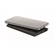   Powerbank 5000 mAh, 15 W, Wireless, USB-C, USB-A, 2410E23129, Everestus, 12 x 6.5 x 0.9 cm, Aluminiu, Negru