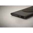 Powerbank 5000 mAh, 15 W, Wireless, USB-C, USB-A, 2410E23129, Everestus, 12 x 6.5 x 0.9 cm, Aluminiu, Negru