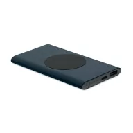   Baterie externa 5000 mAh, 15 W, USB-C, 2509E16018, Everestus, 12x6.5x0.9 cm, Aluminiu, Albastru marin francez