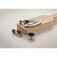   Set accesorii vin, 2410E25510, Everestus, 29 x 8.5 x 3 cm, Bambus, Natur